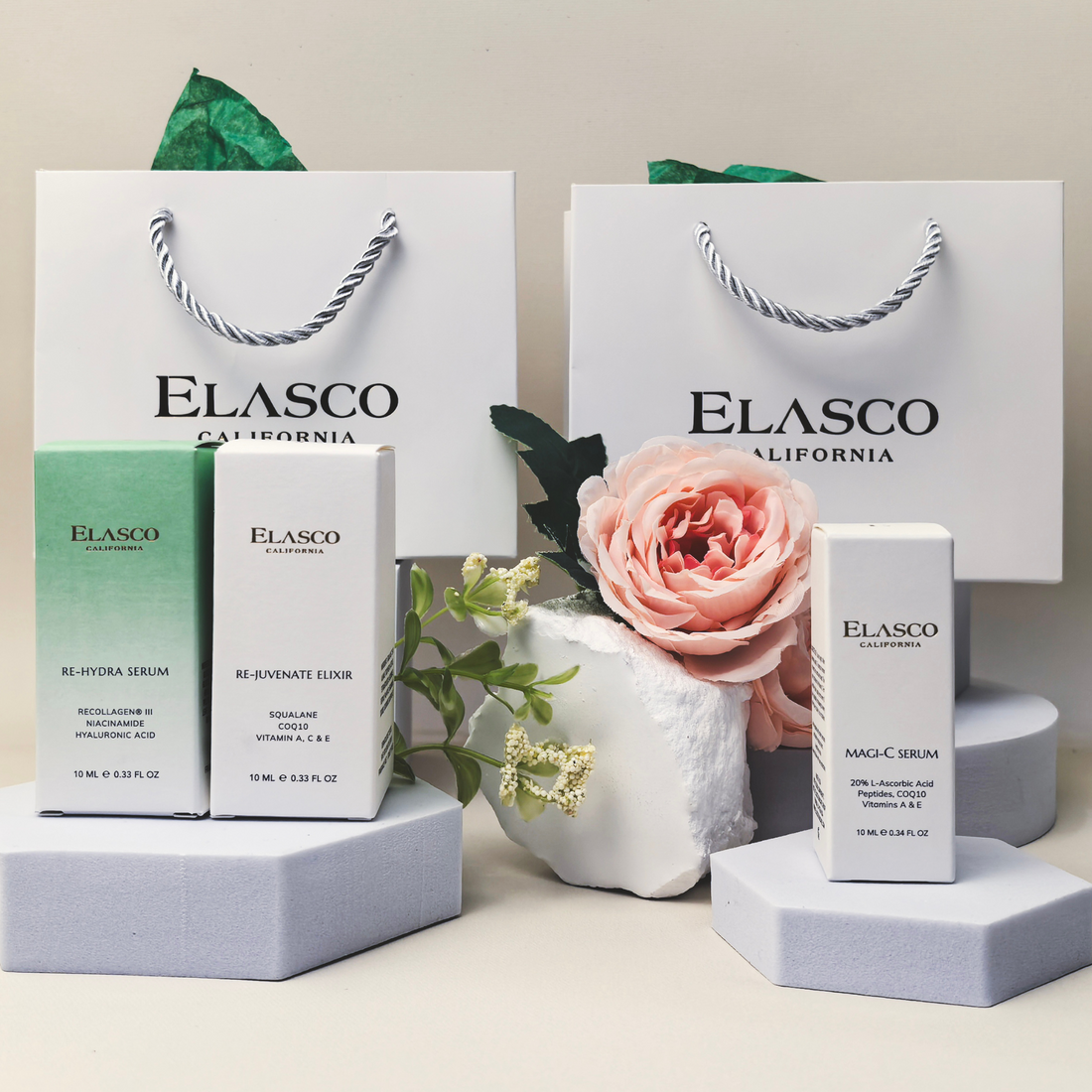 ELASCO Travel Set| 3-Piece Skincare Bundle