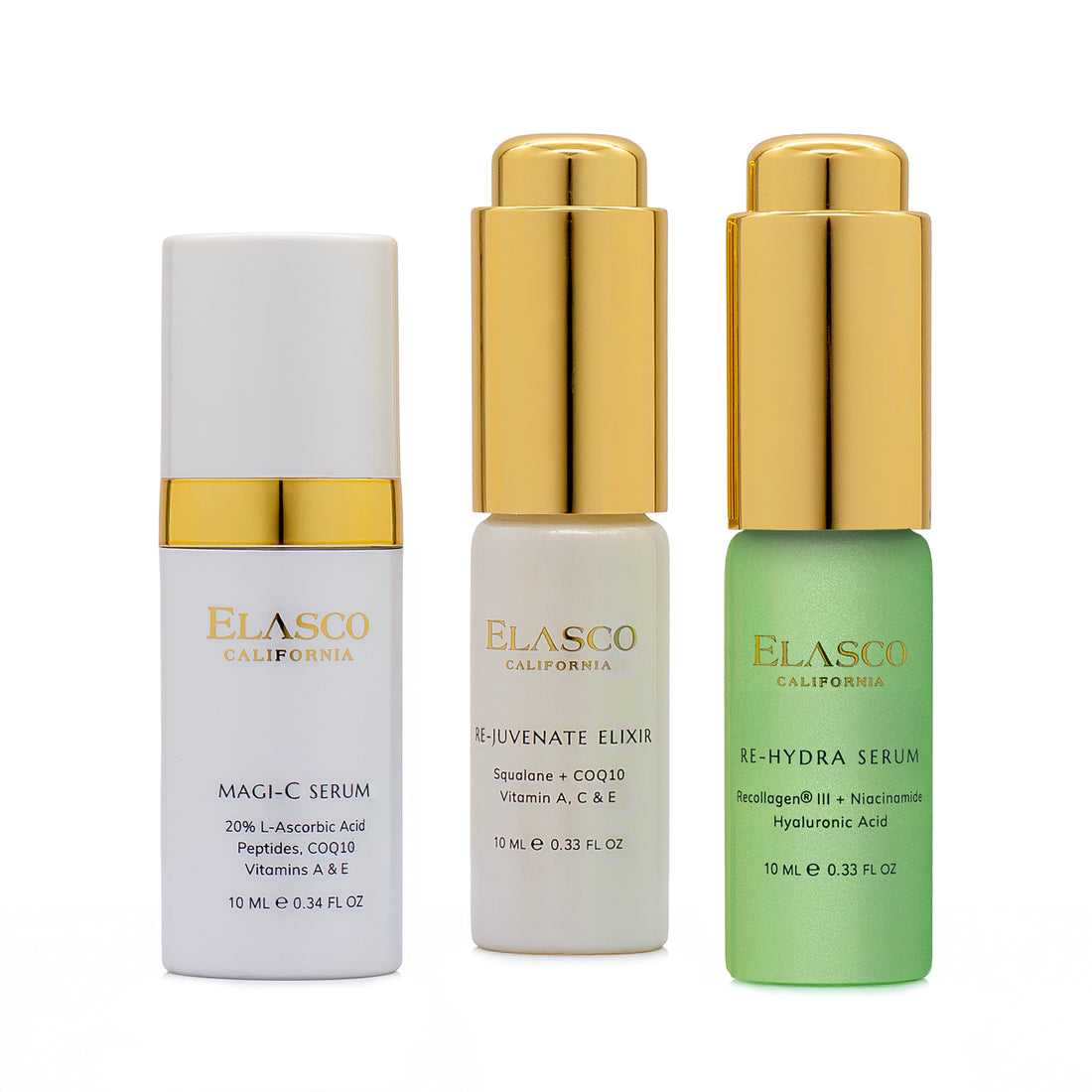ELASCO Travel Set | 3-Piece Skincare Bundle